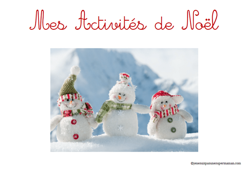 activités de noel 1