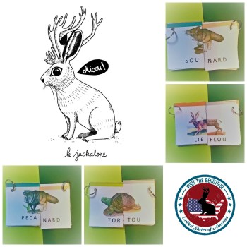 jackalope mix and match printable