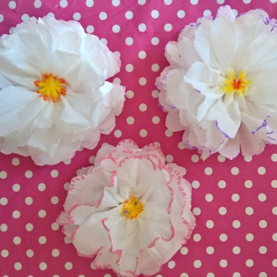 fleurs mouchoir en papier DIY (10)