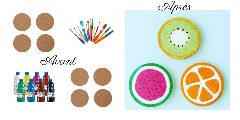 dessous de verres fruits