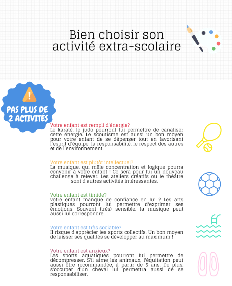 choisir activité extrascolaire