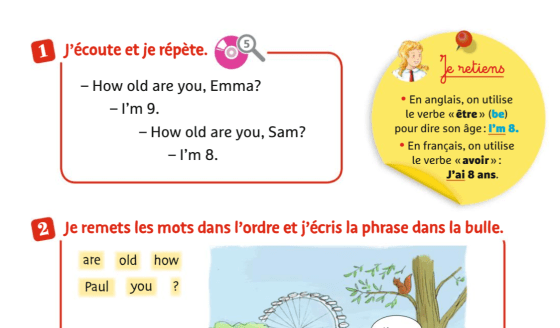 Anglais Boscher Je retiens