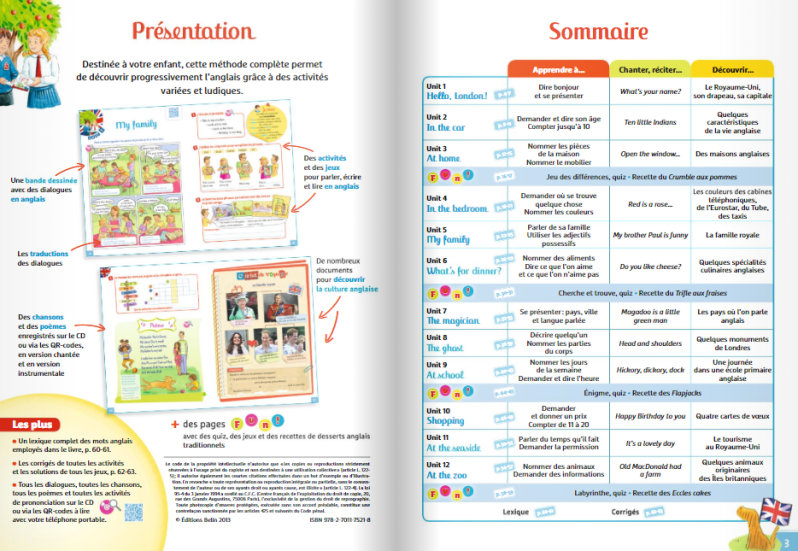 Anglais Boscher Sommaire