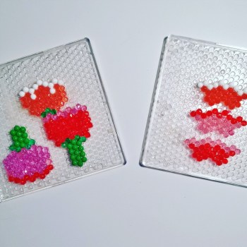 Carte bouquet de fleurs Aquabeads fete des meres (3)