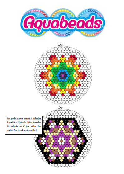 Carte de voeux aquabeads